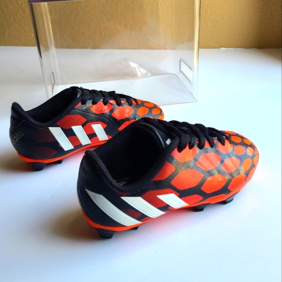 Adidas Predito Instinct FG Soccer Cleats  Red Black Shoes Toddler size 10.5C - Picture 8 of 11
